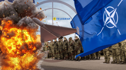 Вибух, дрон та прапор Альянсу