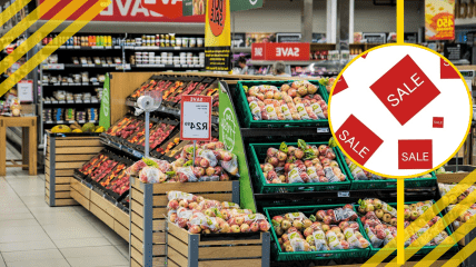 Скидки в супермаркете