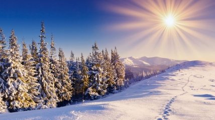 Зимнее солнце может быть опасно для здоровья