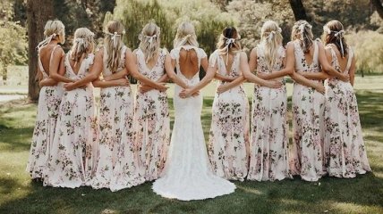 Цветочные платья для подружек невесты - последний свадебный тренд Instagram (Фото) 