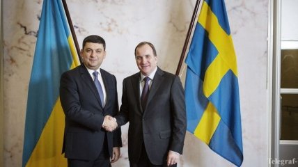Гройсман и премьер Швеции Левен обсудили ситуацию на Донбассе
