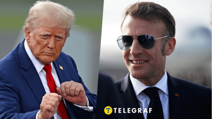 Дональд Трамп та Еммануель Макрон