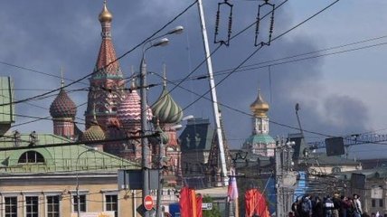В Москве бушует масштабный пожар