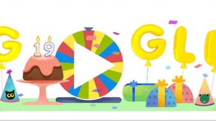 Google посвятил "дудл" своему 19-летию: как играть в его праздничную рулетку 