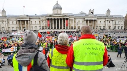 Лондонские "желтые жилеты" столкнулись с полицией