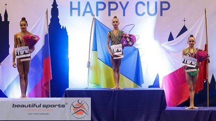 Украинские гимнастки завоевали все золотые медали на юниорском турнире в Бельгии