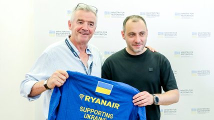 Майкл О'Лири и Александр Кубраков на встрече в Киеве