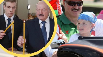 Александр Лукашенко и его сын Николай