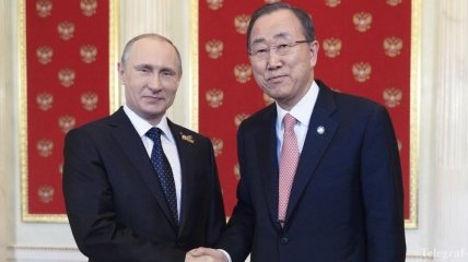 Пан Ги Мун и Путин говорили об Украине