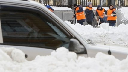 За сутки в Киеве вывезли 33 тысячи 295 т снега