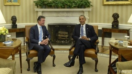 Обама и Расмуссен обсудили ситуацию в Украине
