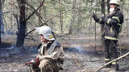 Пожары в Чернобыльской зоне: спасатели продолжают бороться с огнем