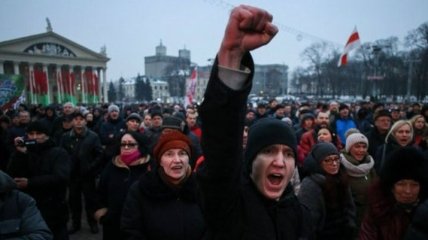 В столице Беларуси прошел митинг против интеграции с Россией 