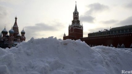 Москву засыпало снегом 