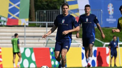 Тренировка сборной Италии