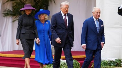 Дональд Трамп із королем Чарльзом