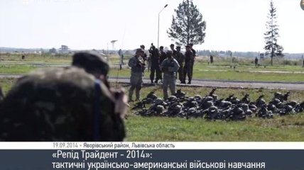 "Rapid Trident-2014". Украинско-американские тактические учения (Видео)