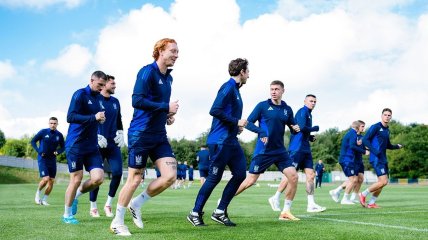 Тренировка сборной Украины