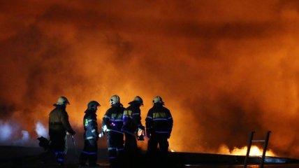 Под Полтавой ликвидируют пожар на городской свалке