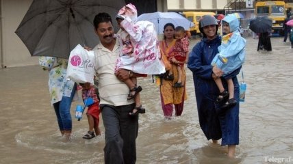 В Индии 27 человек погибли из-за сильных дождей