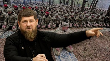 Рамзан Кадыров со своими боевиками