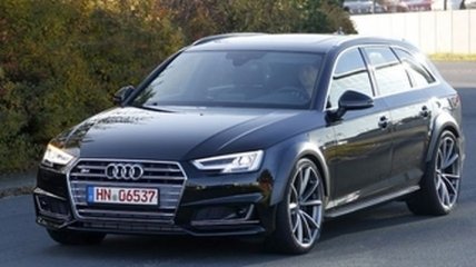 "Заряженный" Audi RS4 Avant заметили на тестах