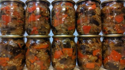 Салат из баклажанов на зиму
