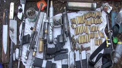 В Киеве правоохранители изъяли арсенал оружия