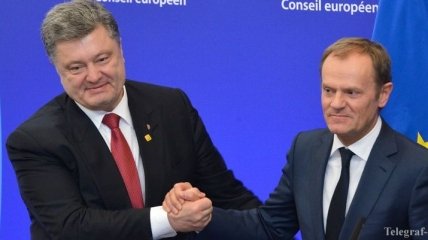 Порошенко и Туск скоординировали позиции накануне заседания Европейского Совета