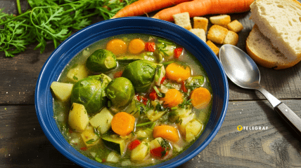 Суп з брюссельською капустою