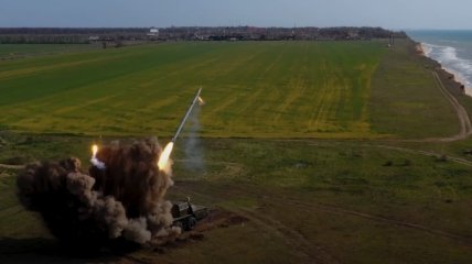 В Одесской области прошли испытания ракеты "Ольха-М" (Видео)