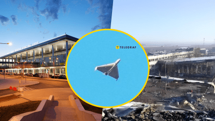 Запуск шахедів з території Донецького аеропорту