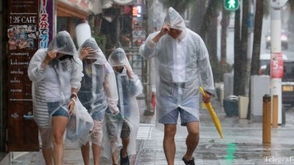 На Японию обрушились проливные дожди и смерчи