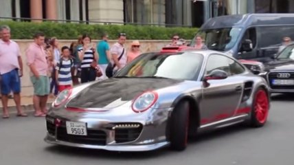 Porsche 911 GT2 показал свою мощность (Видео)