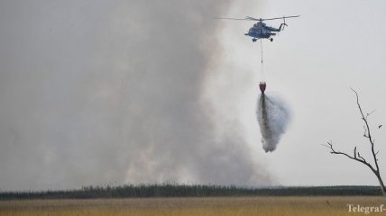 В Тбилиси бушует лесной пожар на горе Мтацминда
