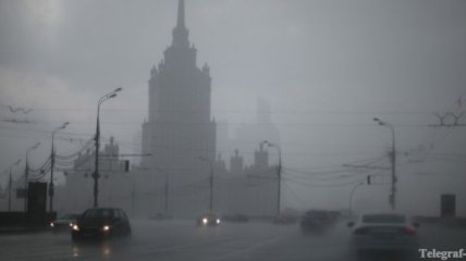 Москву заливает дождями  
