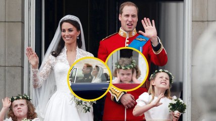 Кейт Миддлтон и принц Уильям на собственной свадьбе