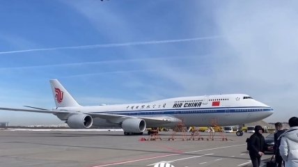 Рейс китайської делегації в аеропорту "Внуково"