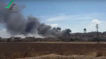 Появилось видео, как Россия бомбит жилые кварталы в Сирии