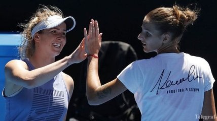 Свитолина потренировалась с Плишковой перед стартом на Australian Open-2018