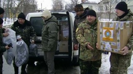 Волонтеры передали помощь бойцам АТО на Луганщине