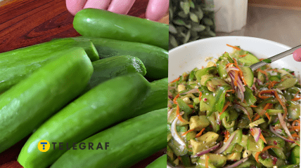 Салат из огурцов по-азиатски