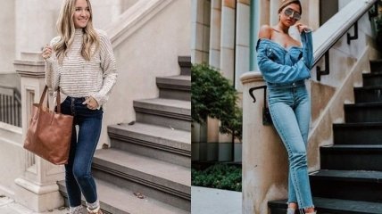 Мода 2019: варианты сочетания джинсовых штанов с полусапожками и ботинками