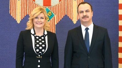 Новоназначенный посол Украины встретился с президентом Хорватии (Фото)