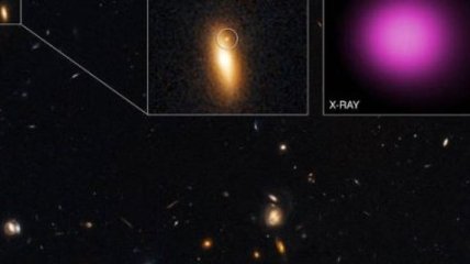 Обнаружена блуждающая сверхмассивная черная дыра
