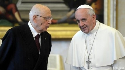 Президент Италии нанес первый официальный визит новому понтифику