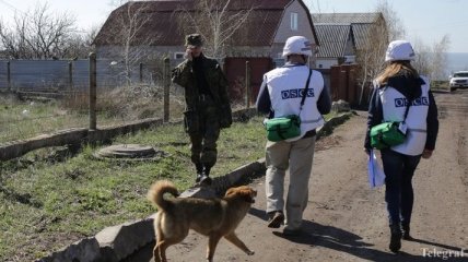 Наблюдатели ОБСЕ на Донбассе попали под взрывы боевиков