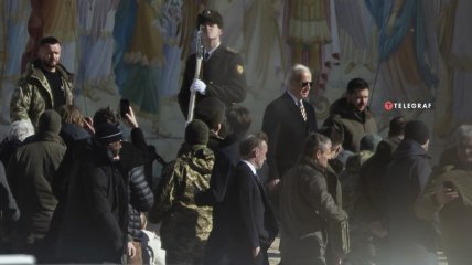 Джо Байден в Киеве 20 февраля