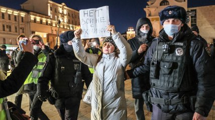 Антивоєнний мітинг у росії