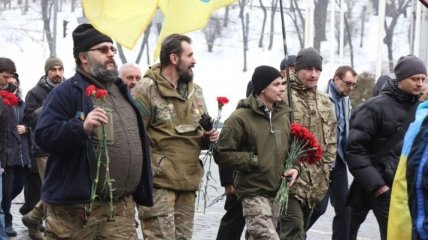 В центре Киева прошло шествие в честь героев Небесной Сотни